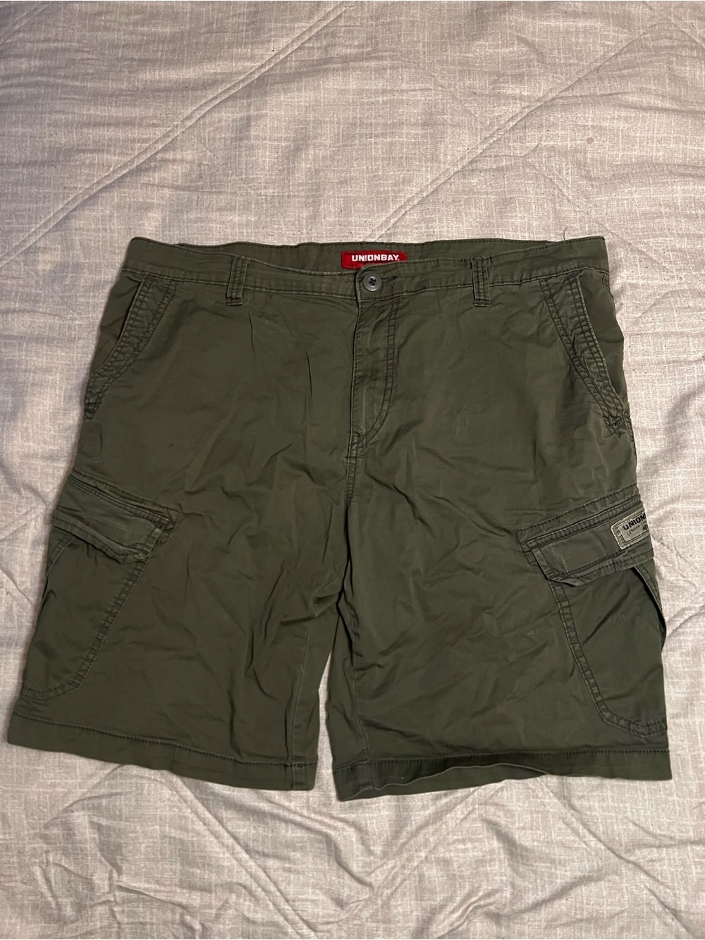 UNIONBAY Olive Green Men's Cargo Shorts